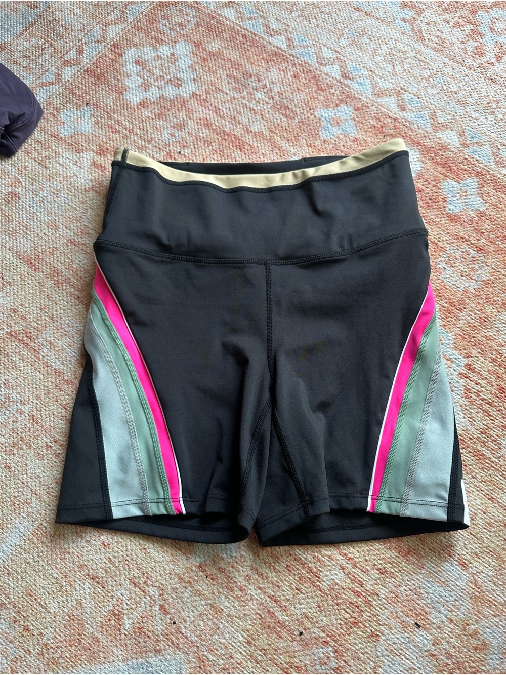PE Nation Division One Bike Shorts size medium Anthropologie activewear Pilates - Picture 3 of 9